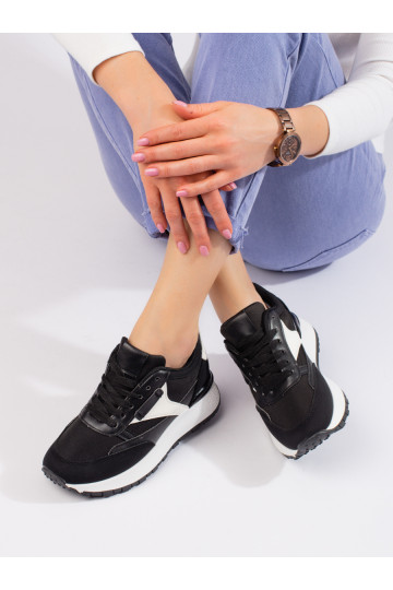 Scarpe sportive con plateau alto Shelovet colore nero