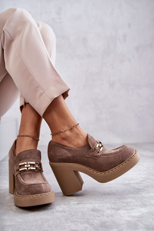 Stivali Jaime in camoscio beige con...