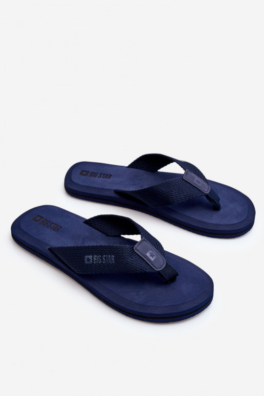 Ciabatte da uomo blu scuro Big Star in stile giapponese