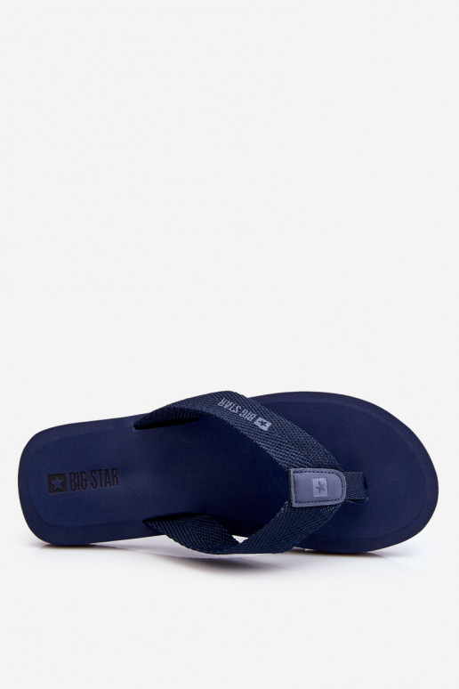 Ciabatte da uomo blu scuro Big Star in stile giapponese