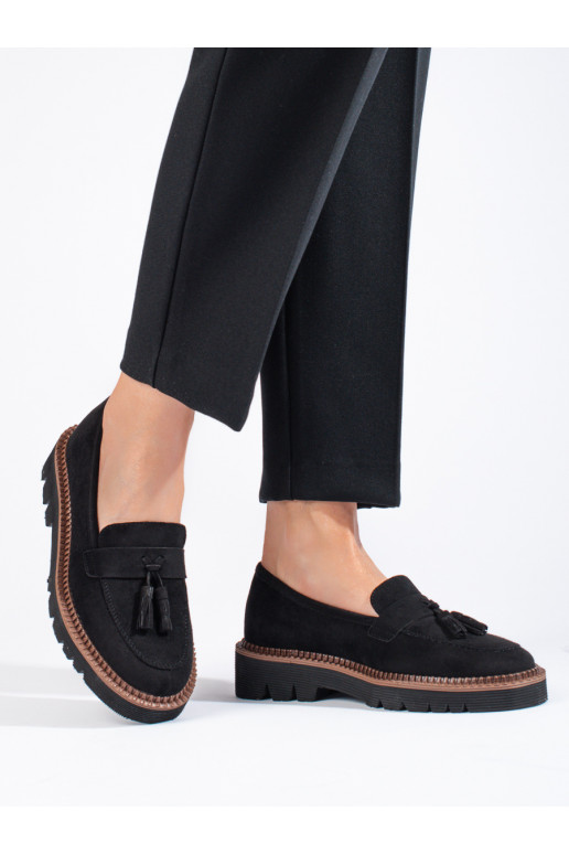 Mocassini Vinceza in camoscio nero da...