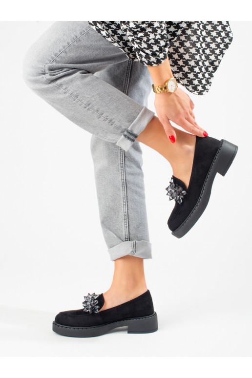 Mocassini in camoscio nero Potocki Mocassini in camoscio nero Potocki