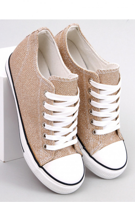 Scarpe casual con plateau beige