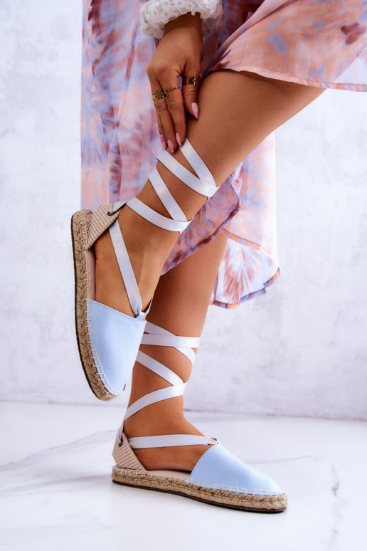Espadrillas blu con lacci Big Star