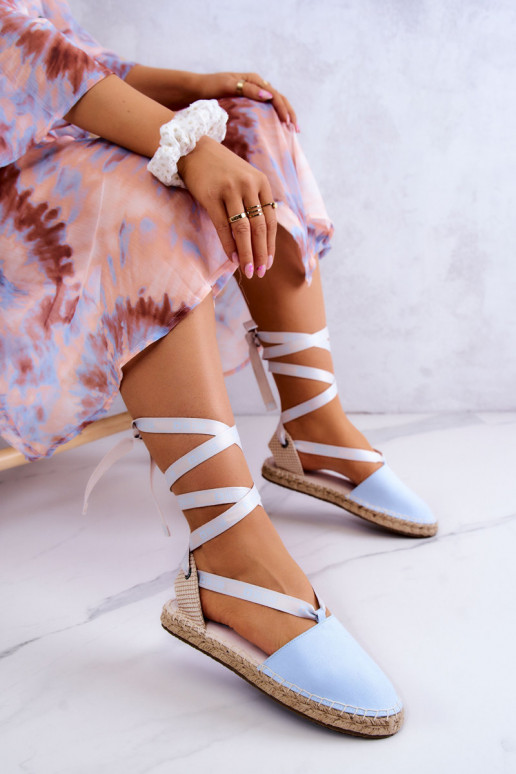 Espadrillas blu con lacci Big Star