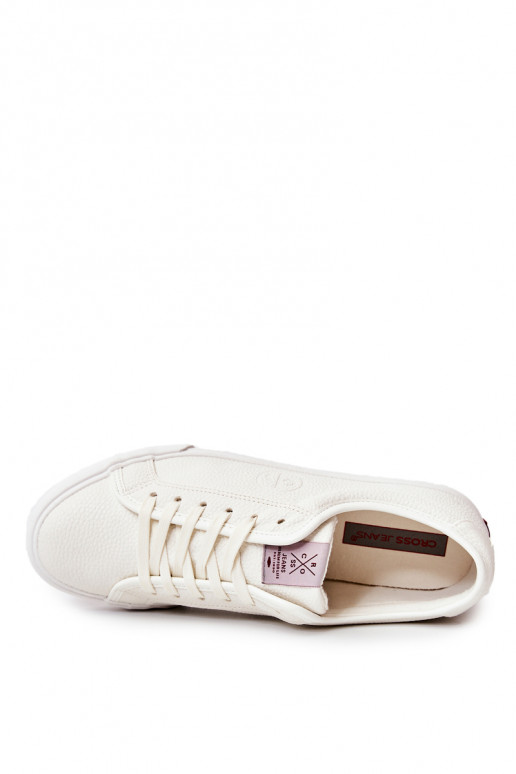 Scarpe casual da uomo in colore bianco Cross Jeans
