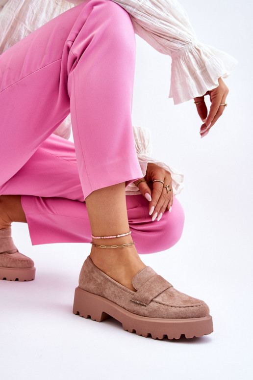 Mocassini in camoscio beige Corrin Mocassini in camoscio beige Corrin