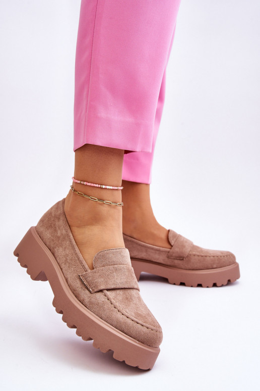 Mocassini in camoscio beige Corrin Mocassini in camoscio beige Corrin