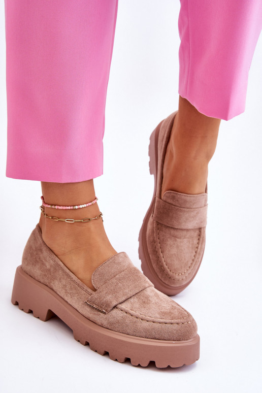 Mocassini in camoscio beige Corrin Mocassini in camoscio beige Corrin