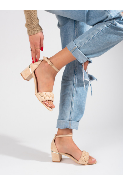 Sandali con tacco alto Shelovet beige