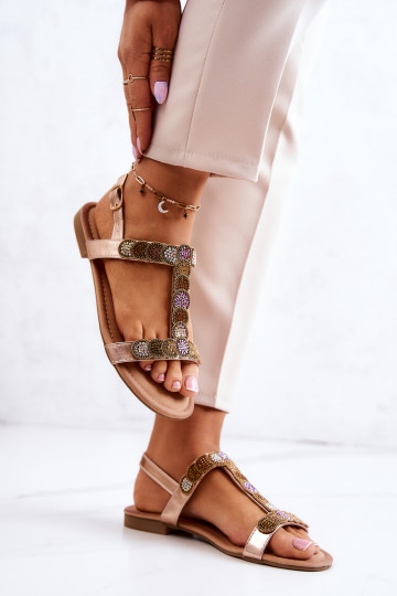 Sandali da donna colore rose gold Julies