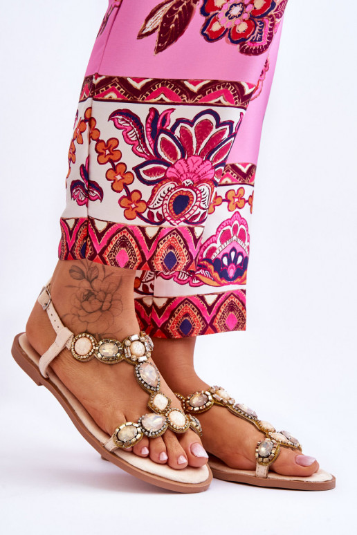 Sandali Dallas color beige con...