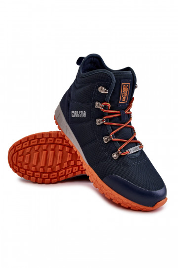 Scarponi da trekking da uomo in Memory Foam Big Star blu scuro 2