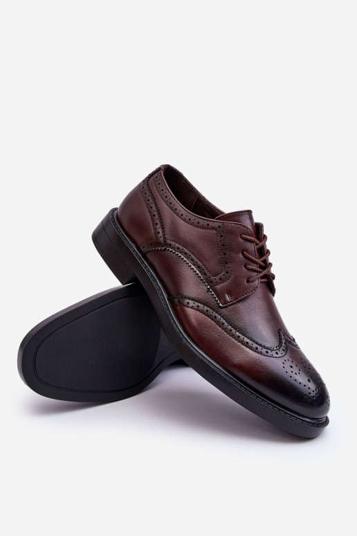 Stivali marroni da uomo nello stile elegante di Gustavo