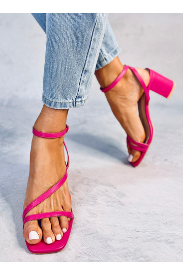 Sandali eleganti rosa con tacco alto THERESA