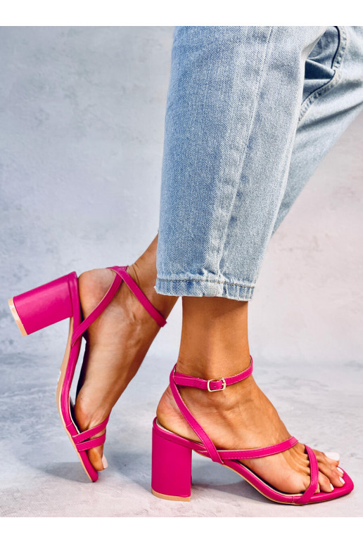 Sandali eleganti rosa con tacco alto THERESA