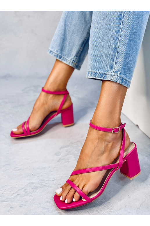 Sandali eleganti rosa con tacco alto THERESA