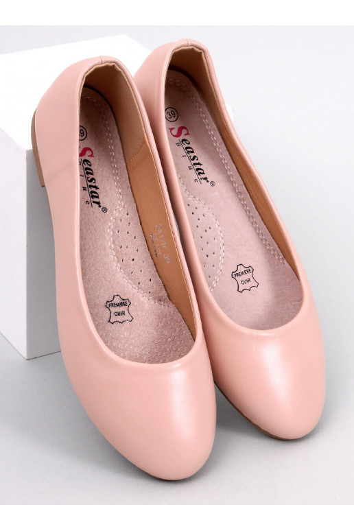 Ballerine da donna TOVA BEIGE con sottopiede in pelle