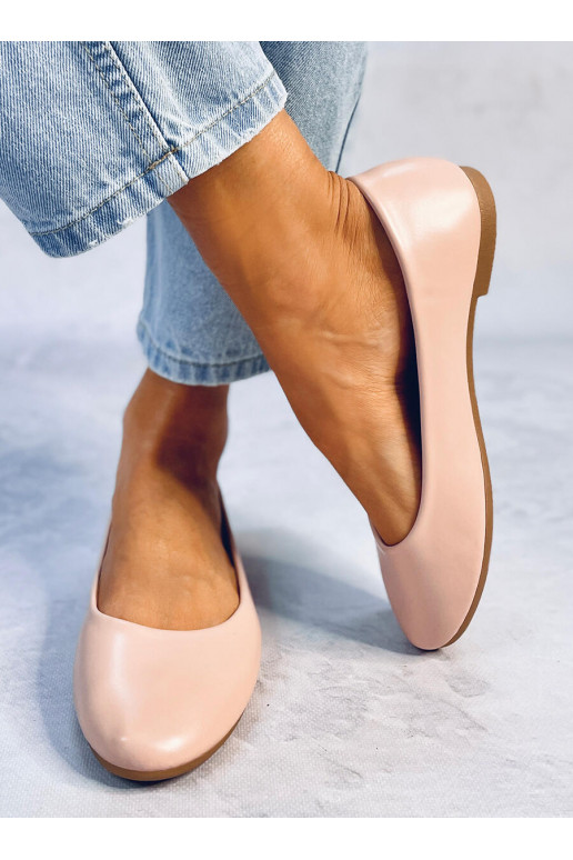 Ballerine da donna TOVA BEIGE con sottopiede in pelle