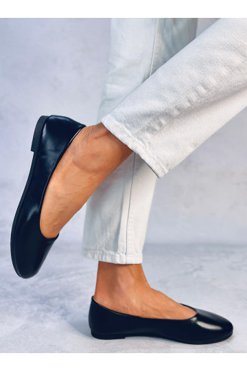 Ballerine con sottopiede in pelle colore nero TOVA BLACK
