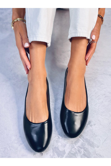 Ballerine con sottopiede in pelle colore nero TOVA BLACK 2
