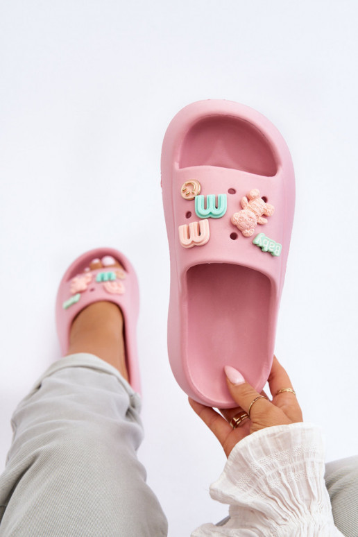 Pantofole Lorie rosa chiaro con... Pantofole Lorie rosa chiaro con...