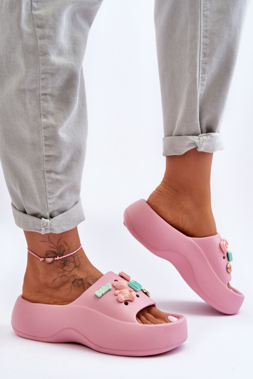 Pantofole Lorie rosa chiaro con bellissimi dettagli