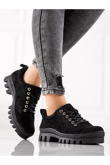 Scarpe nere con plateau S. Barski