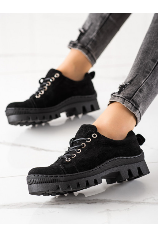 Scarpe nere con plateau S. Barski