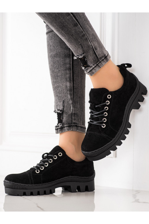 Scarpe nere con plateau S. Barski
