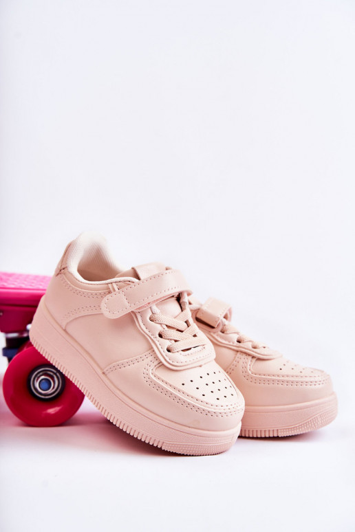 Scarpe sportive per bambini con chiusure adesive nel colore rosa Elike