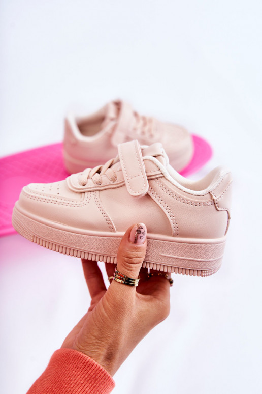 Scarpe sportive per bambini con chiusure adesive nel colore rosa Elike