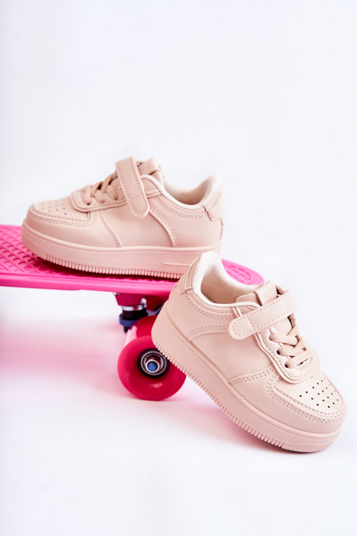 Scarpe sportive per bambini con chiusure adesive nel colore rosa Elike