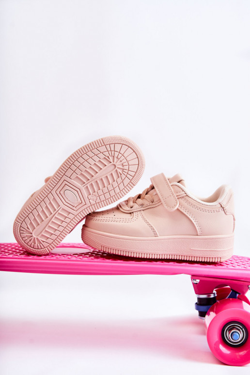 Scarpe sportive per bambini con chiusure adesive nel colore rosa Elike