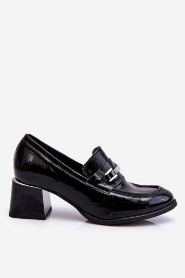 Scarpe laccate in colore nero Damira 2