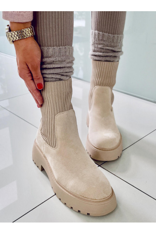 Stivali elastici INVERNI BEIGE