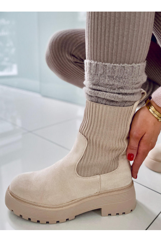 Stivali elastici INVERNI BEIGE