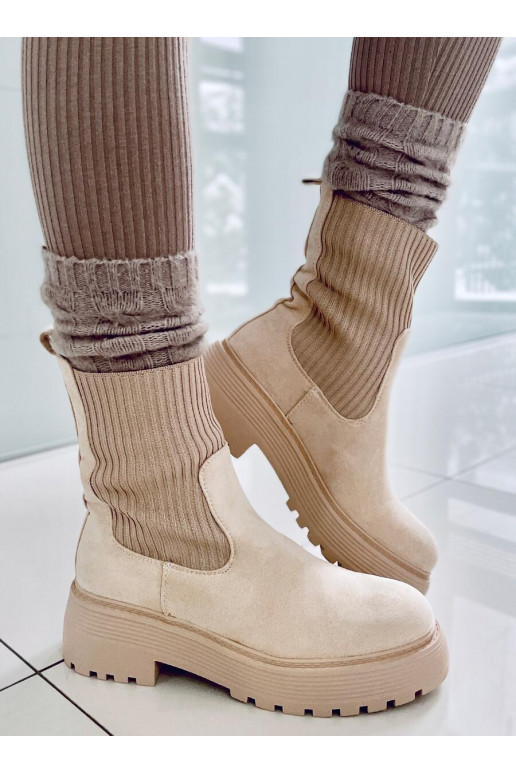 Stivali elastici INVERNI BEIGE