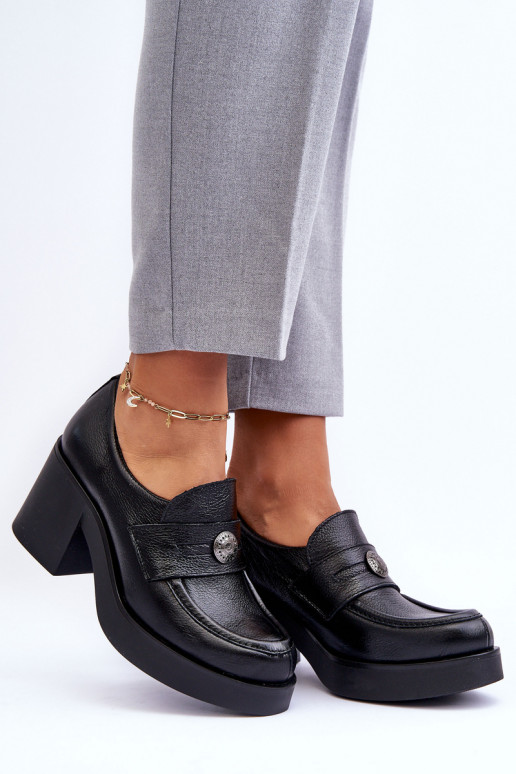 Scarpe con tacco in colore nero Lemar... Scarpe con tacco in colore nero Lemar...