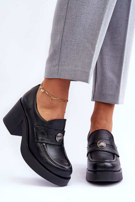 Scarpe con tacco in colore nero Lemar... Scarpe con tacco in colore nero Lemar...