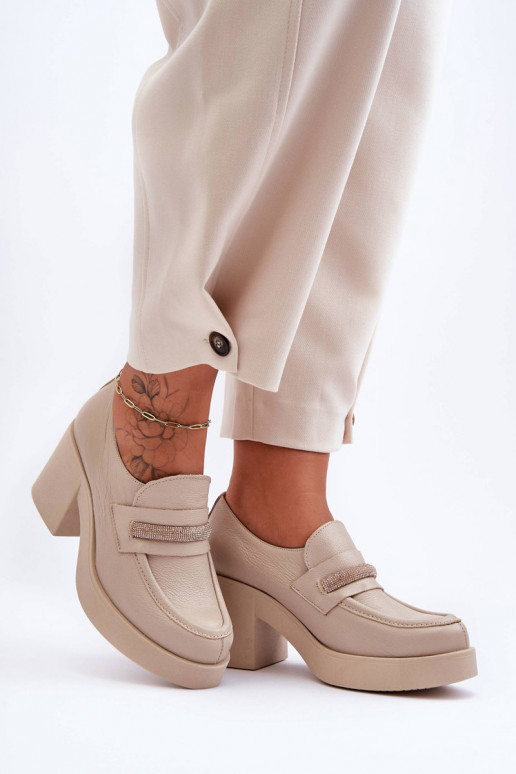 scarpe con tacchi con ornamenti beige Lemar Gelanor