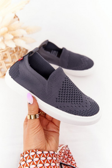 Sneakers slip-on da bambino Slip-On Big Star colore grigio