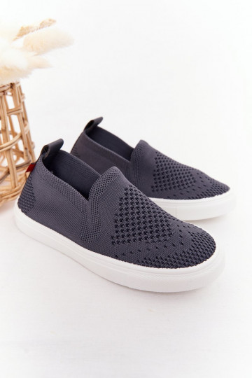 Sneakers slip-on da bambino Slip-On Big Star colore grigio 2