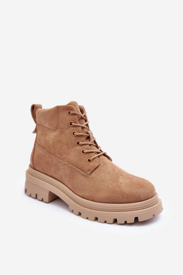 stivali in pelle scamosciata riscaldati beige Alden