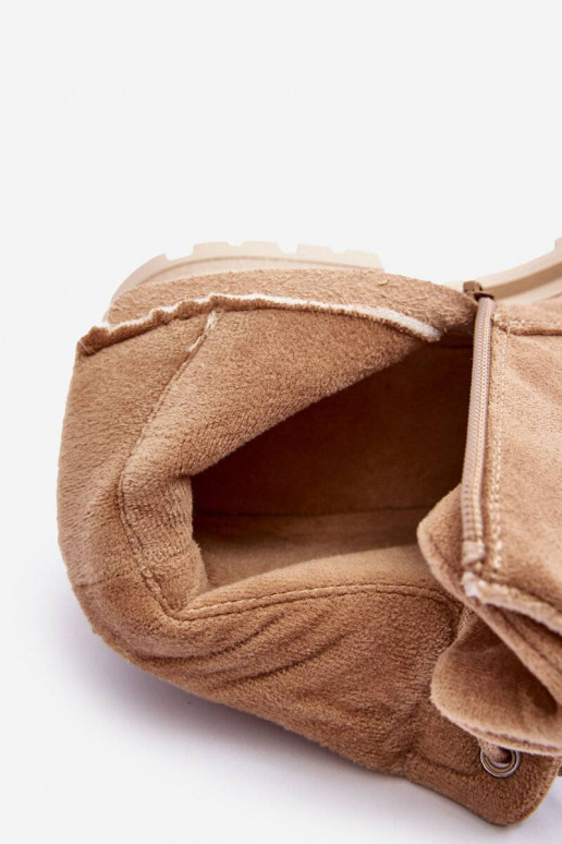 stivali in pelle scamosciata riscaldati beige Alden