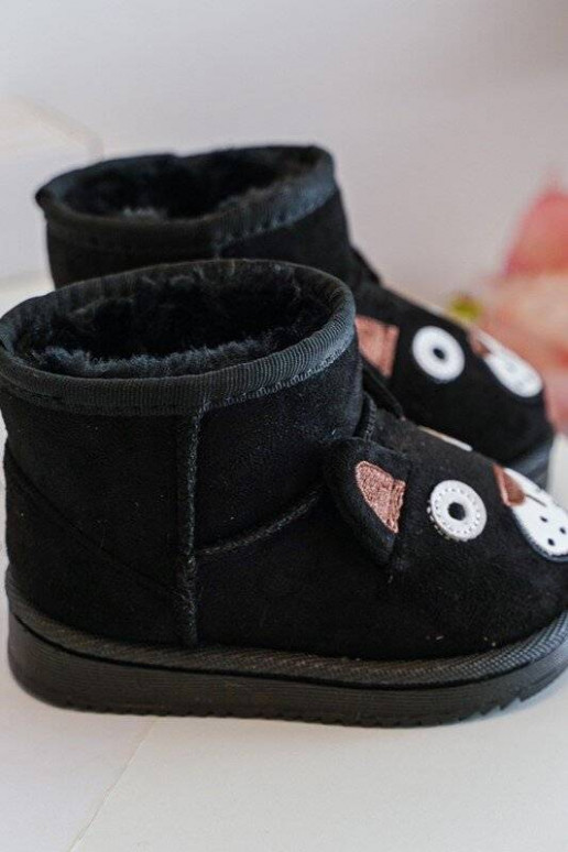 Caldi stivali invernali per bambini in colore nero Vavena