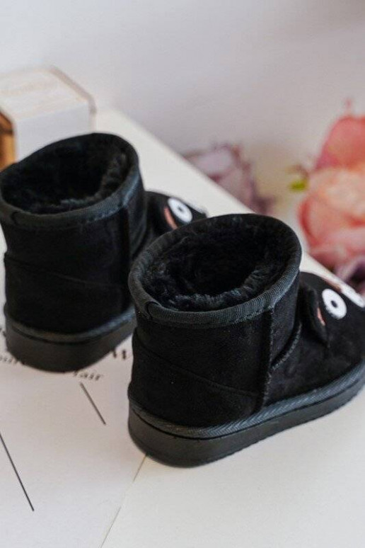 Caldi stivali invernali per bambini in colore nero Vavena