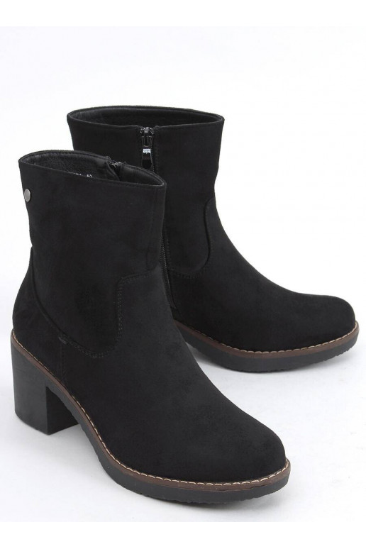 Scarpe con tacco in gomma di colore nero LINZI BLACK
