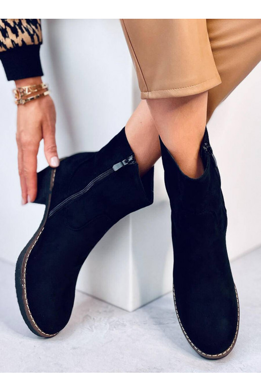 Scarpe con tacco in gomma di colore nero LINZI BLACK