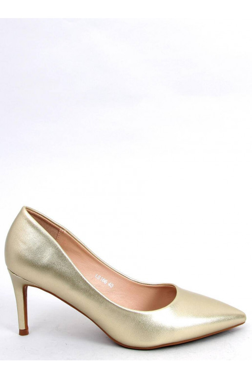 Scarpe col tacco color oro SHANNON GOLD